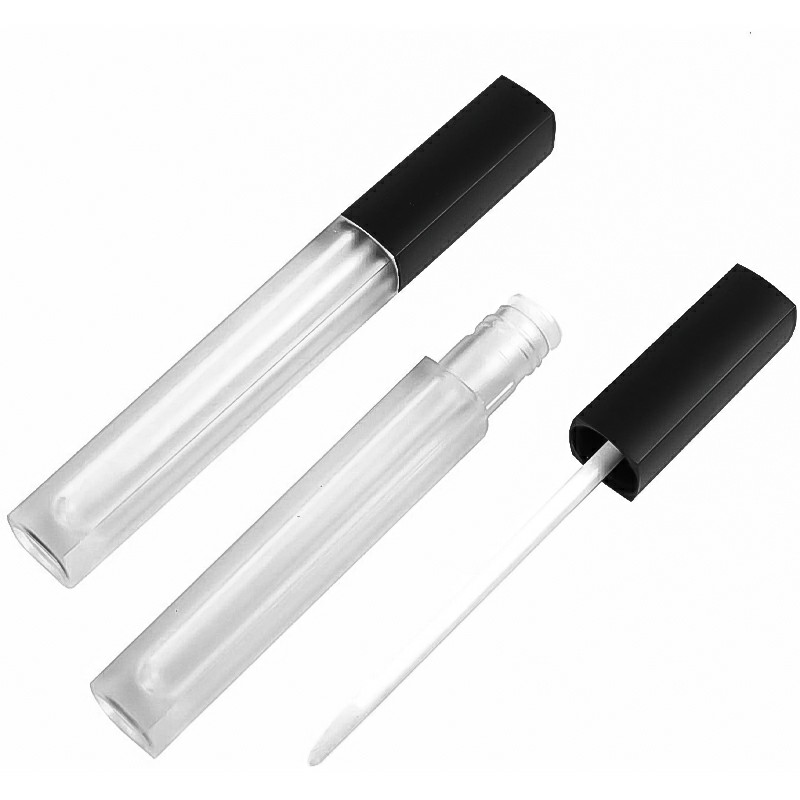 4.5 ML Refillable Reusable Empty Lip Gloss Containers with Brush Applicator Rubber Stopper