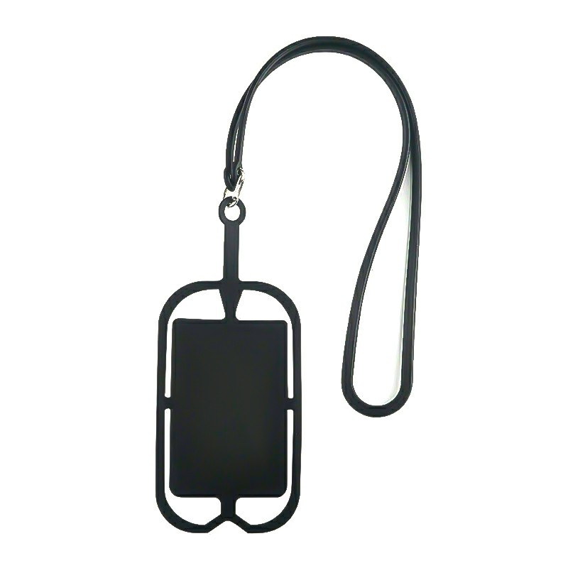 Universal Phones Silicone Lanyard Case Cover Holder Sling Necklace Wrist Strap