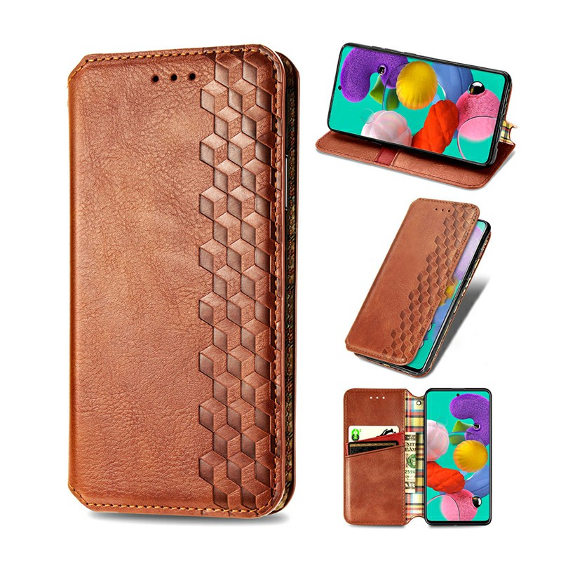 Magnetic PU Leather Wallet Case Flip Stand Cover for Samsung Galaxy A51