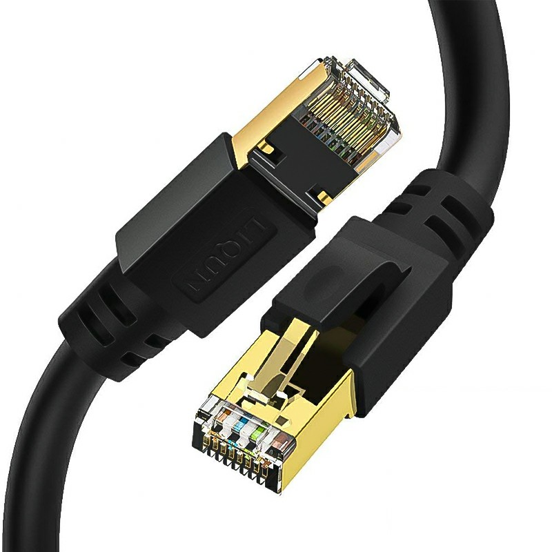 RJ45 Network Patch Cord Cat8 LAN Cable 2000Mhz 40Gbps Suitable for Router Mac Laptop