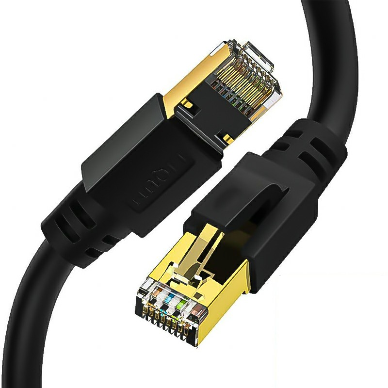 RJ45 Network Patch Cord Cat8 LAN Cable 2000Mhz 40Gbps Suitable for Router Mac Laptop