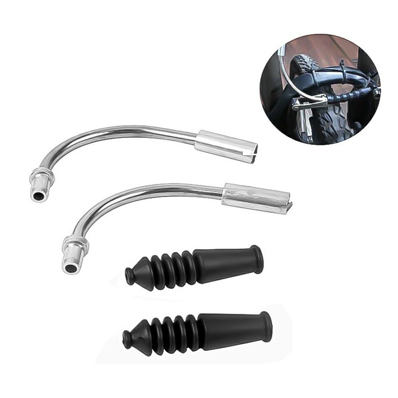 Pair Bike V Brake Noodles Cable Guide Pipe Boots Bicycle Cycling Front Rear