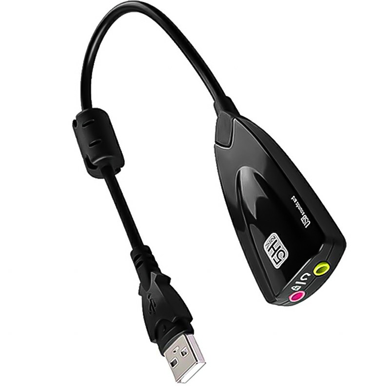 5H V2 USB 7.1 Channel Sound Adapter External Sound Card