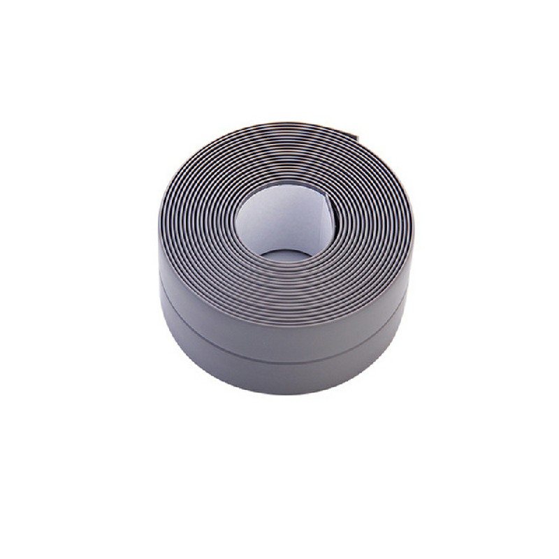 Caulk Tape Strip Bathroom Kitchen Self Adhesive Sealant Tape Edge Sink Wall 2.2x3.2cm - Grey