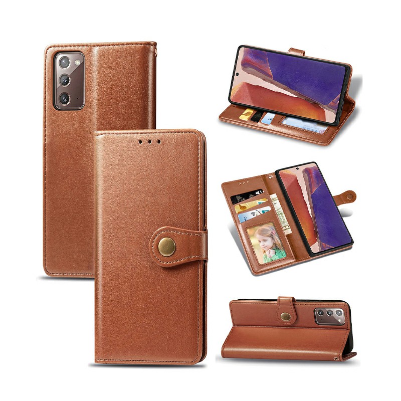 Magnetic PU Leather Wallet Case Cover for Samsung Galaxy Note 20