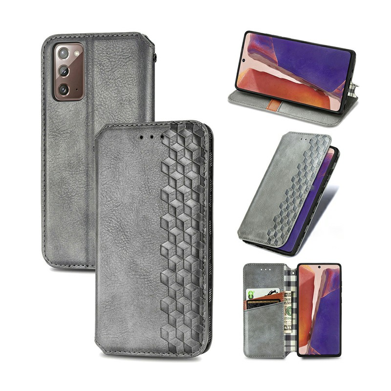 Leather Wallet Magnetic PU Case with Holder Stand Function for Samsung Galaxy Note 20