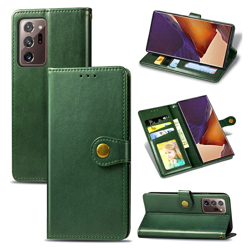 PU Leather Case Flip Stand Wallet Card Case for Samsung Galaxy Note 20 Ultra
