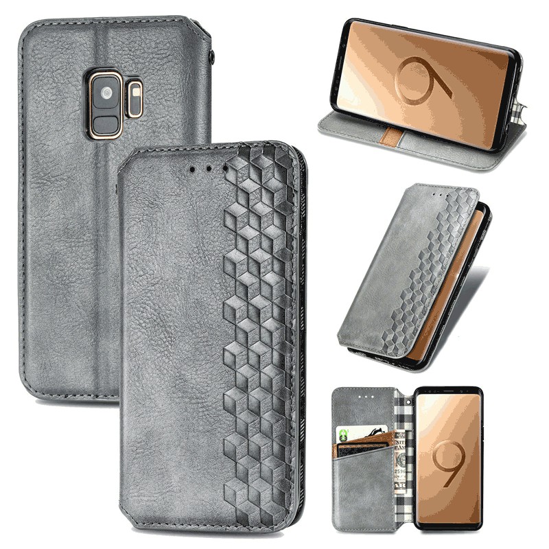 Magnetic PU Leather Wallet Case Flip Stand Cover for Samsung Galaxy S9