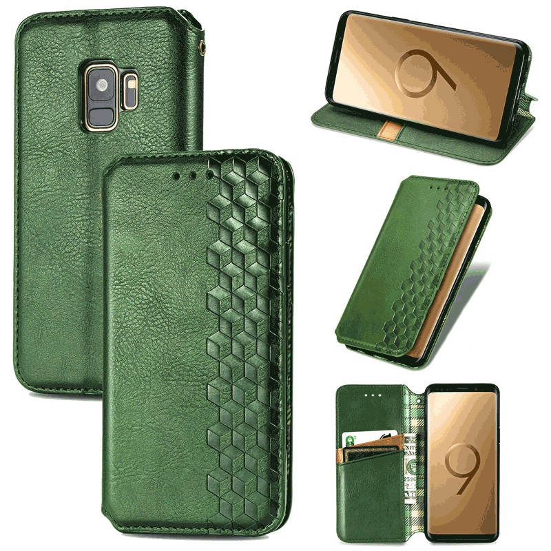 Magnetic PU Leather Wallet Case Flip Stand Cover for Samsung Galaxy S9