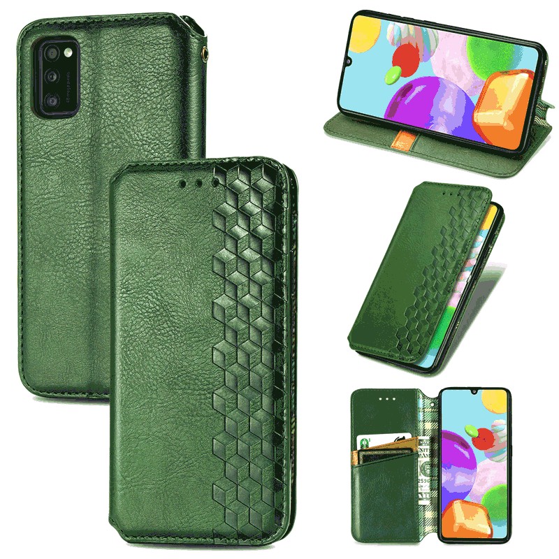 Leather Wallet Case Flip Stand Cover Magnetic Buckle for Samsung Galaxy A41
