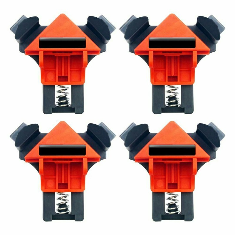4 pcs Multi function 90 Degree Right Angle Clamps Woodworking Clip Fixer Hand Tools