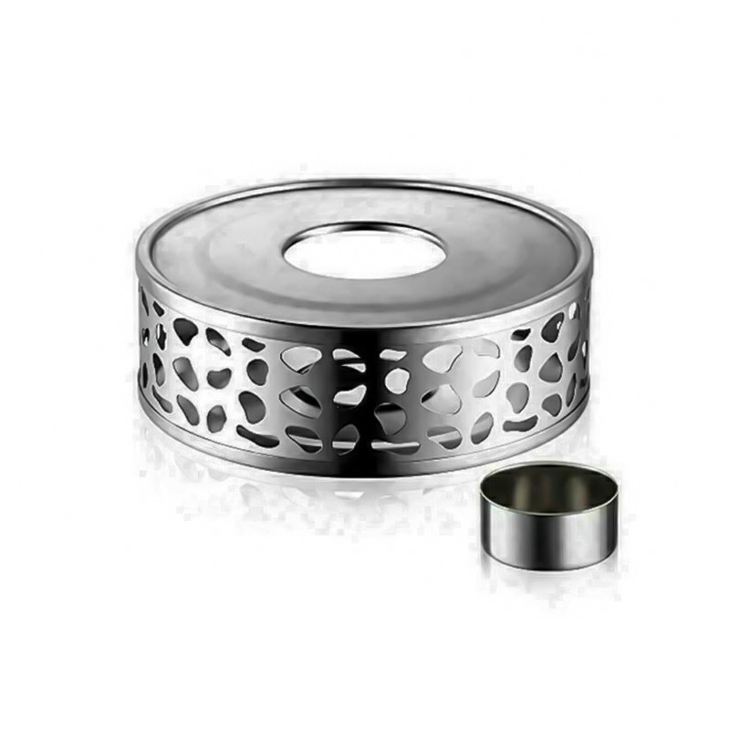 Stainless Coffee Teapot Holder Warmer Steel Candle Round Base Heater and Warmer