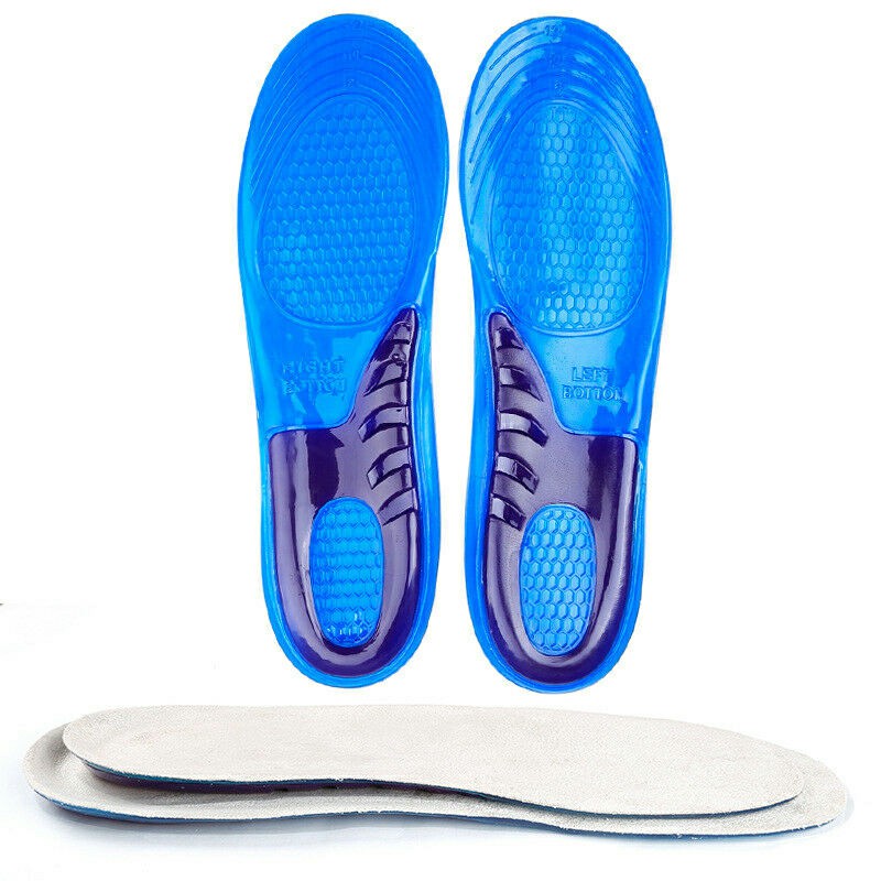 Work Boots Silicone insoles Shoe Inserts Orthotic Arch Support Pads Massaging Feet
