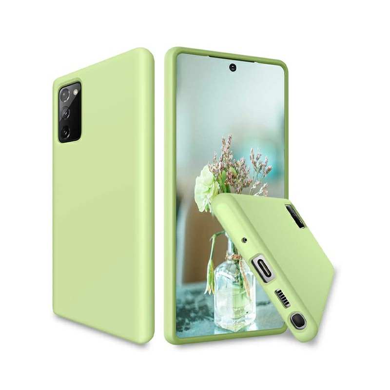 Soft Rubber Shockproof Cover Liquid Silicone Gel Case for Samsung Galaxy Note 20