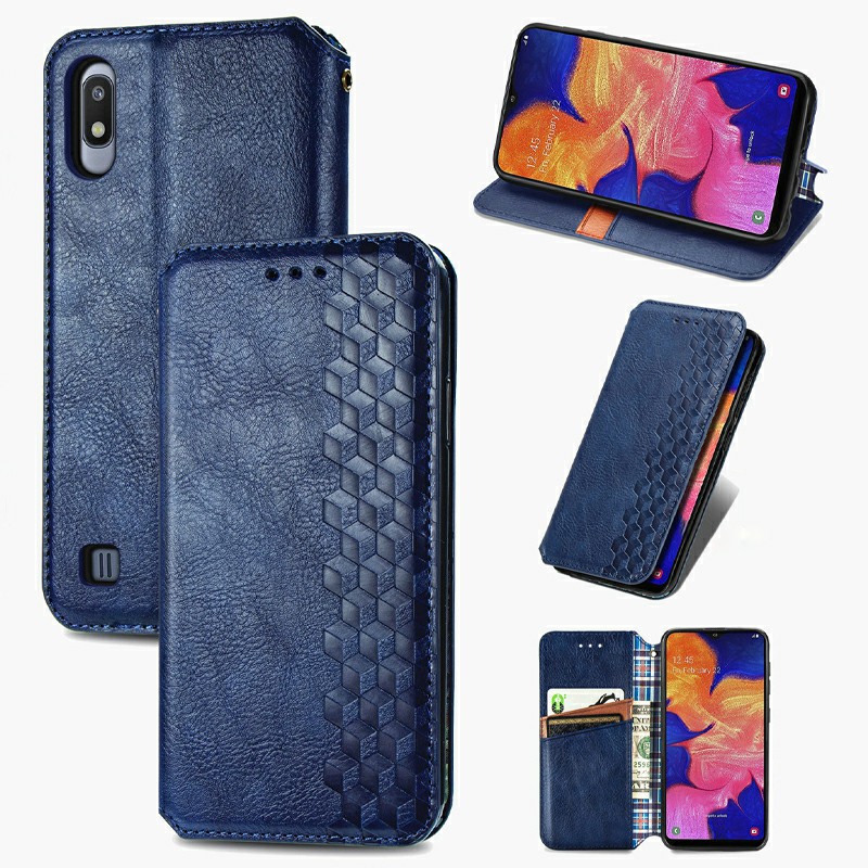 Magnetic PU Leather Wallet Case Cover with Stand Holder for Samsung Galaxy A10
