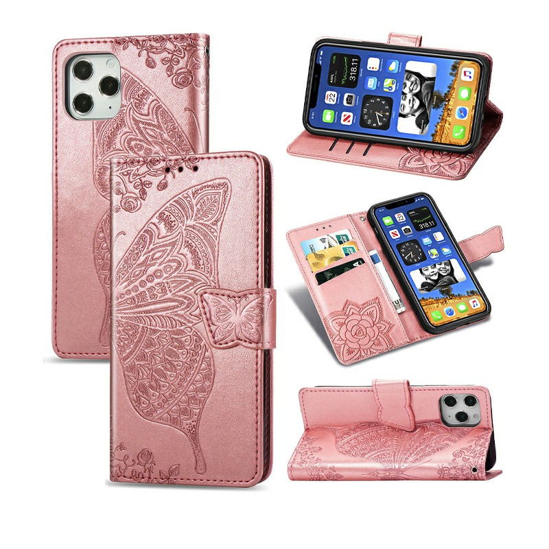 Fashion Pattern PU Leather Case Wallet Cover for iPhone 12 Pro Max
