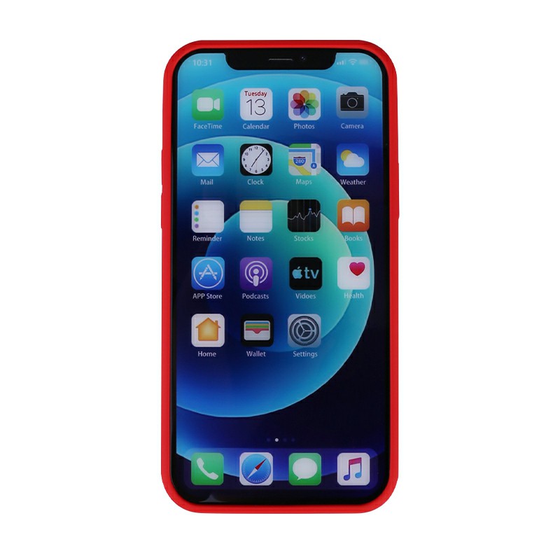 Liquid Silicone Gel Rubber Shockproof Cover Back Case for iPhone 12