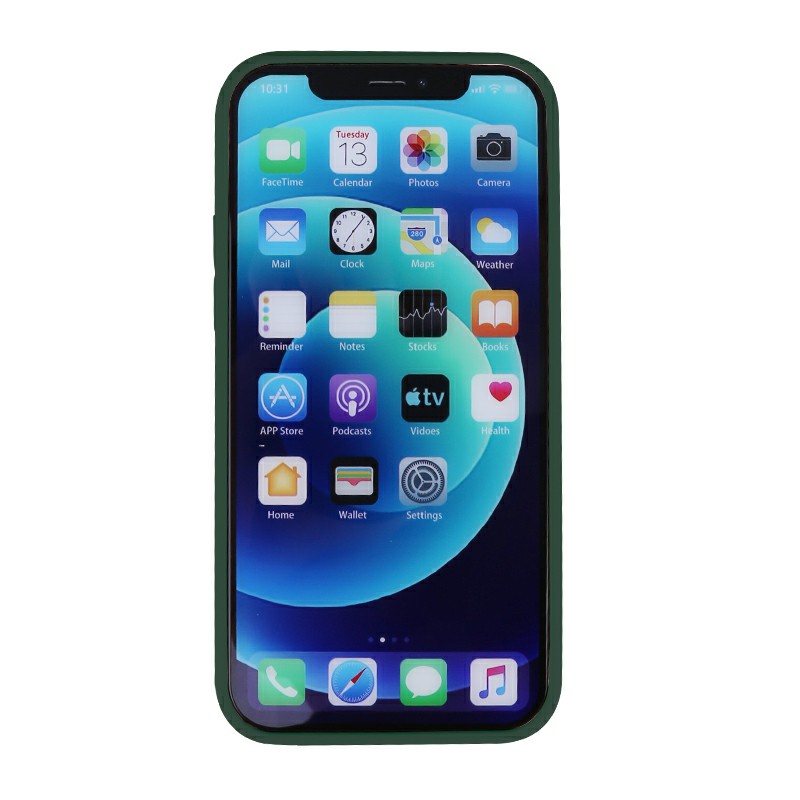 Liquid Silicone Gel Rubber Shockproof Cover Back Case for iPhone 12