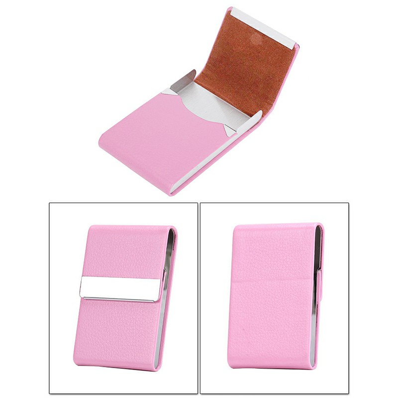 Unisex Pocket Tobacco Box Case PU Leather Slim Cigarette Roll Up Holder