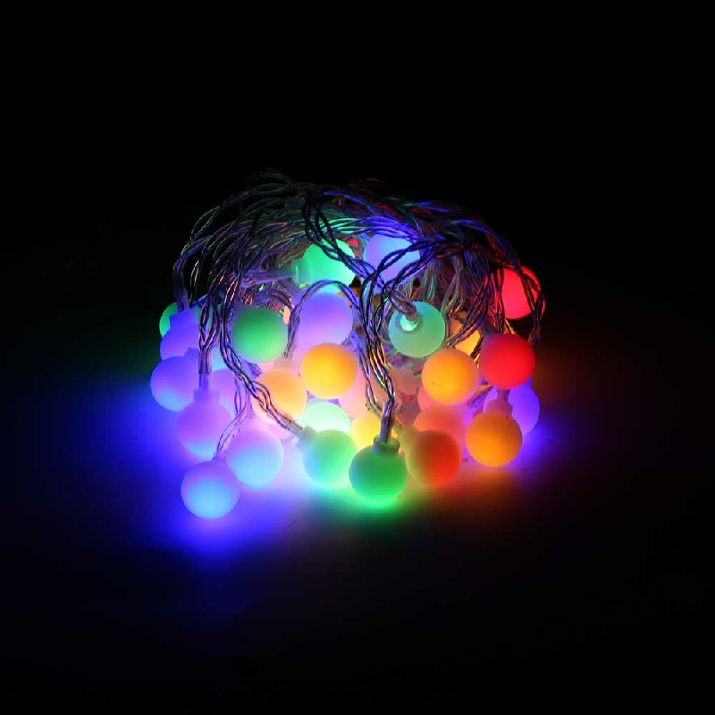 10m 80 LEDs Globe Bulb Ball Fairy String Lights Mains Plug In Garden Outdoor Indoor Xmas