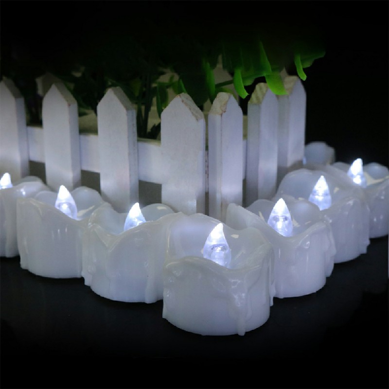 12PCS Flameless LED Candle Flickering Tea Light Battery Operated Lamp