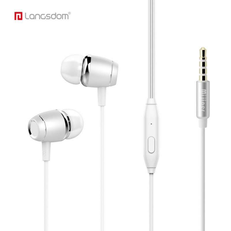 M22 In-Ear 3.5m Wired Earphones with Microphone Strong Bass-driven Stereo Sound