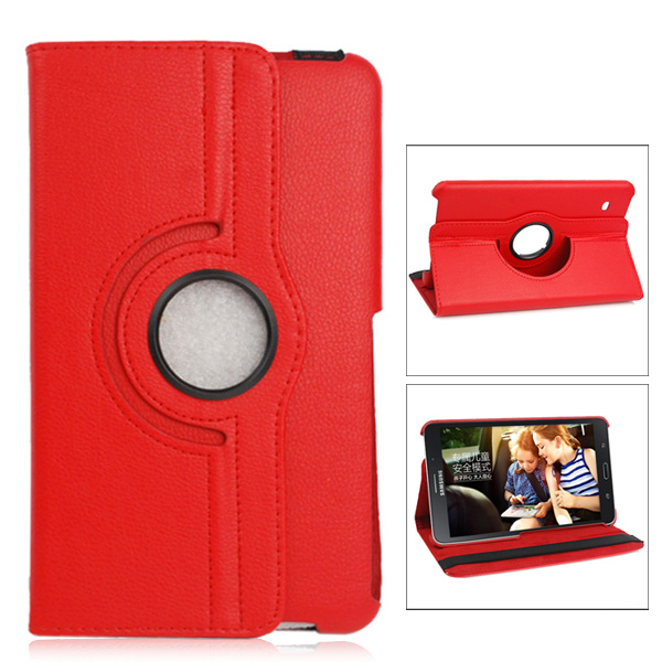 360 Degree Rotating Flip Case with Stylus Pen and Screen Film for Samsung Galaxy T330 Tab4 8.0