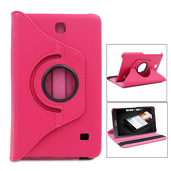 360 Degree Rotating Flip Case with Stylus Pen and Screen Film for Samsung Galaxy T230 Tab4 7.0
