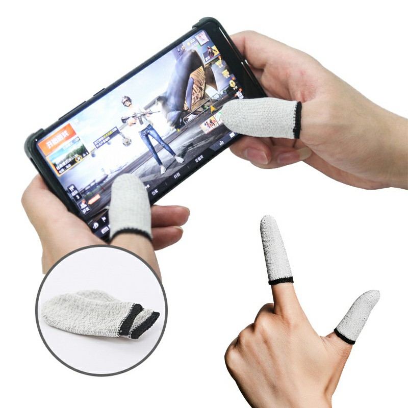 1 Pair Mobile Game Sleeve Smart Touch Screen Finger Gaming Gloves