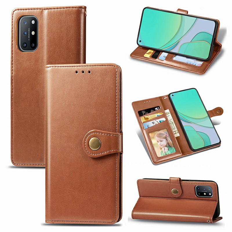 Magnetic Buckle PU Leather Wallet Case Cover for OnePlus 8T