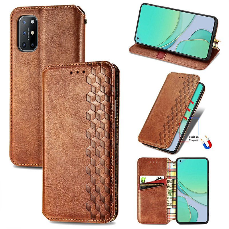 Magnetic Buckle PU Leather Wallet Case Cover for One Plus 8T