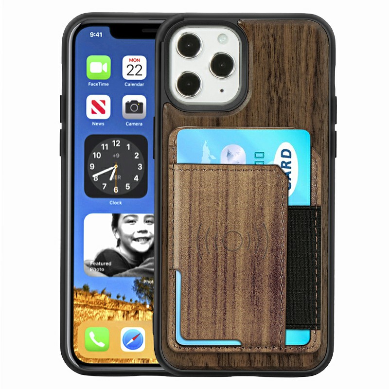 Real Natural Wood Phone Case Protective Back Cover for iPhone 12 Pro Max
