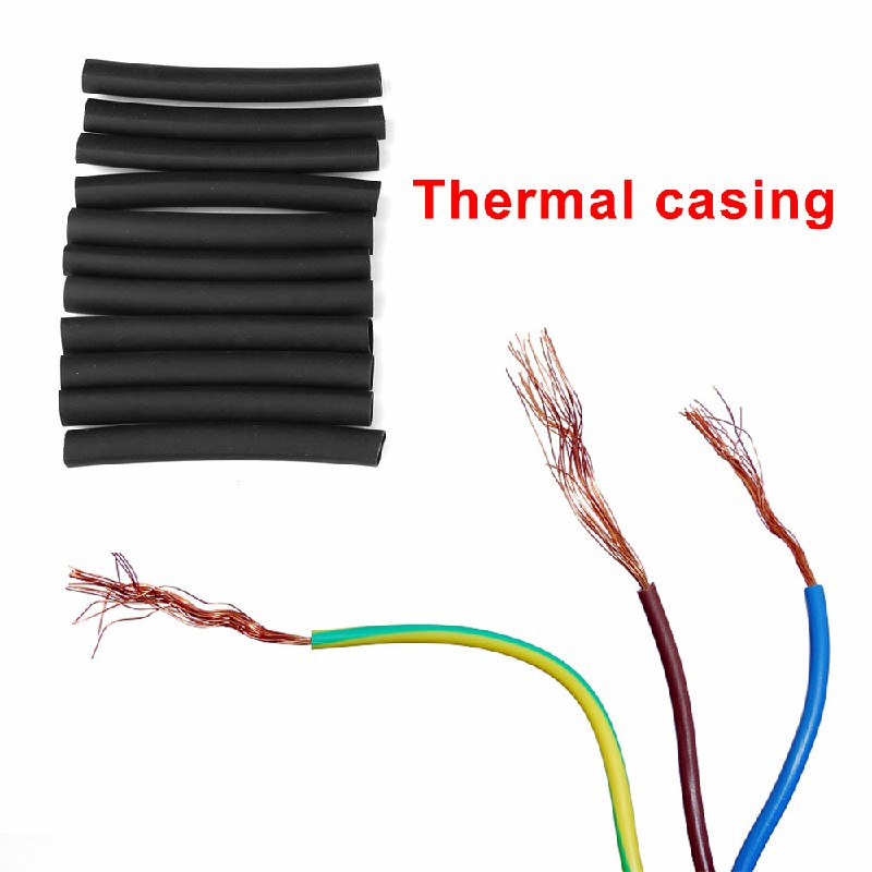 150 pcs Black Heat Shrink Wire Cable Tubing Tube Sleeving Sleeve Wrap