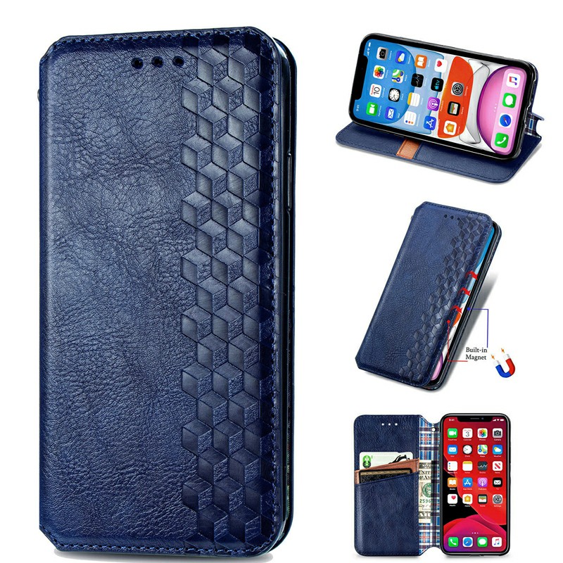 Magnetic PU Leather Wallet Cover Protective Case for iPhone XR