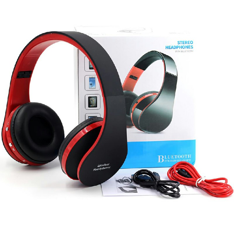 Foldable Wireless Bluetooth Stereo Headset Headphones with Mic