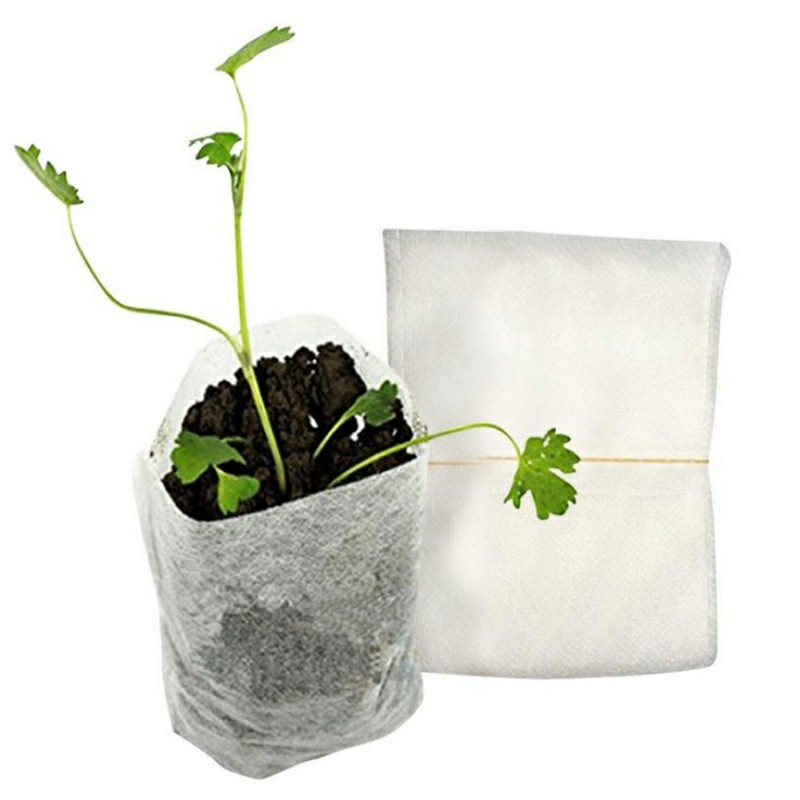 100Pcs Non-Woven Seedling Bag Plant Planting Bag Garden Gadgets