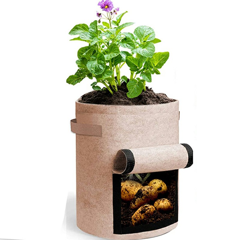 Plant Grow Bags Potato Fruit Vegetable Garden Planter Growing Bag 5 Gallon