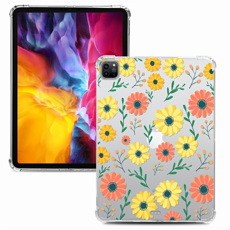 Soft TPU Painted Protective Back Cover Snap-on Case for iPad 12.9 inch