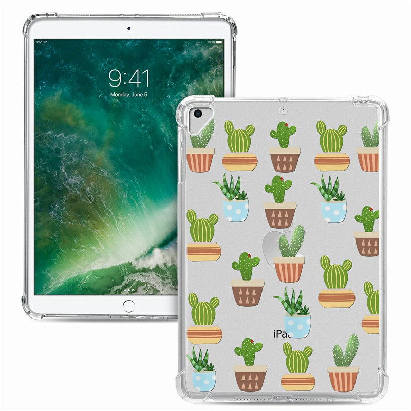 Soft TPU Painted Protective Back Cover Snap-on Case for iPad 9.7 inch