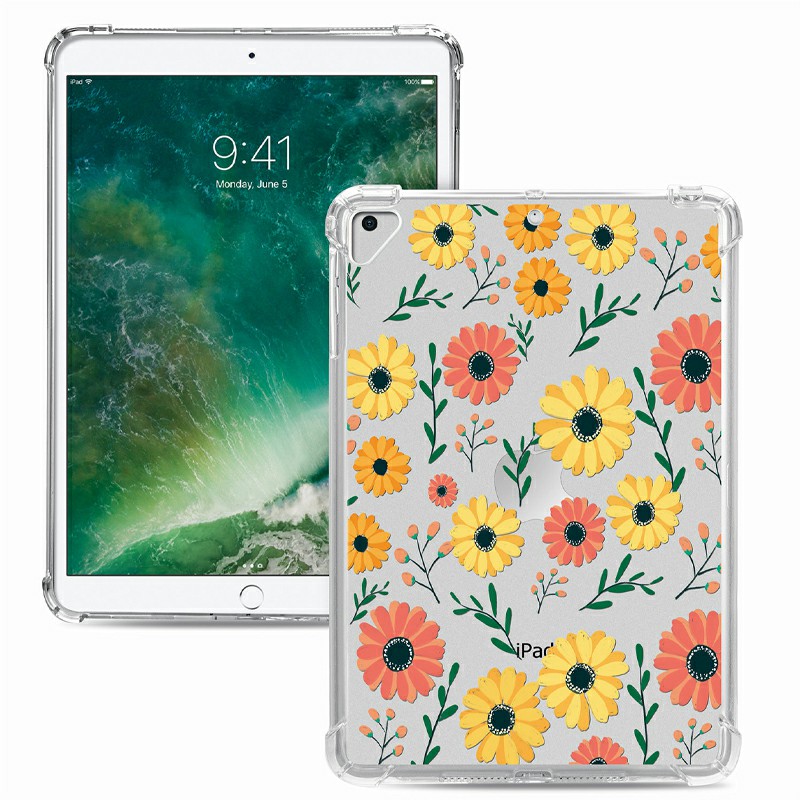 Soft TPU Painted Protective Back Cover Snap-on Case for iPad 9.7 inch