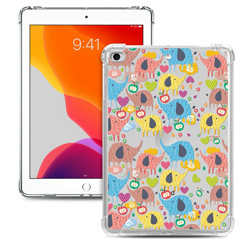 Soft TPU Painted Protective Back Cover Snap-on Case for iPad Mini 1/2/3/4/5