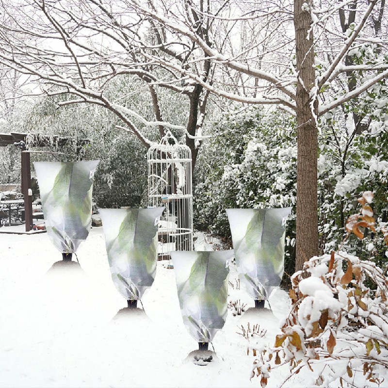 Heavy Duty 30gsm Frost Protection Fleece Plant Covers Warming Jacket Bush Tree - 0.8mx1m