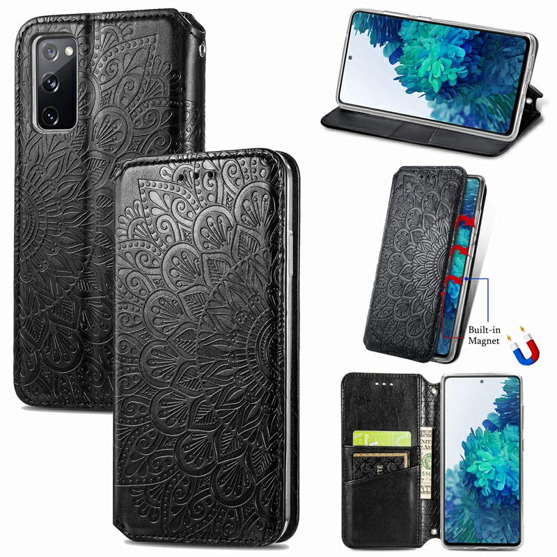 Magnetic PU Leather Wallet Case Flip Card Cover for Samsung Galaxy S20 Fe