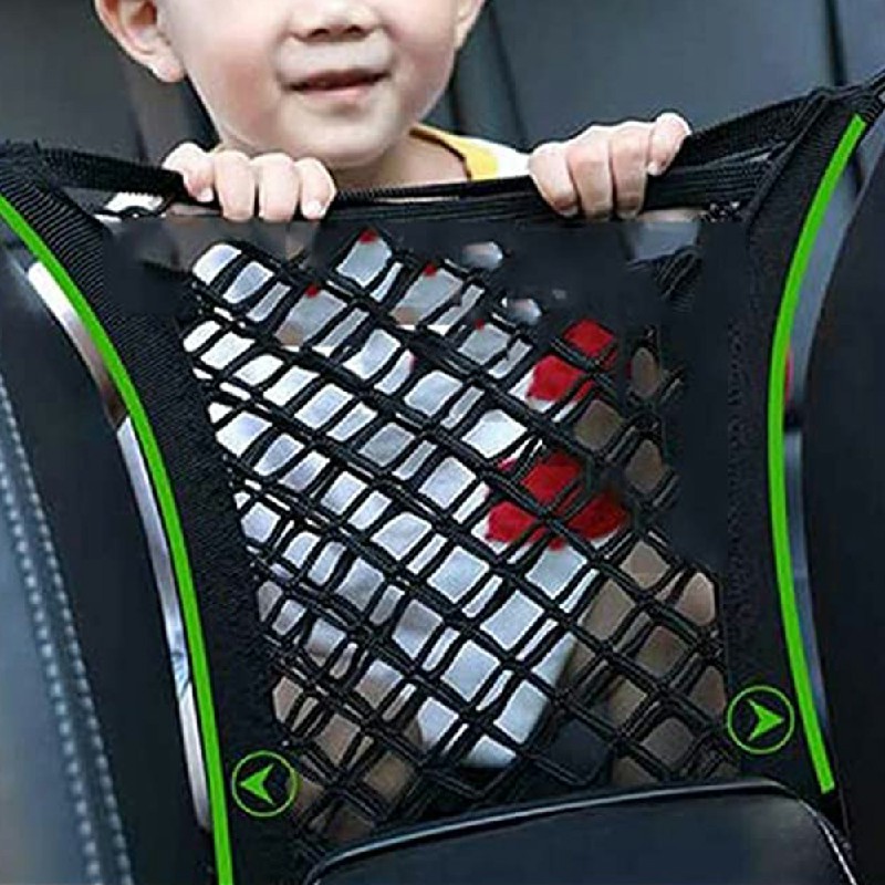 Car Seat Hanging Bag Mesh Pocket Net Storage Boot Tidy Organiser Nylon Holder