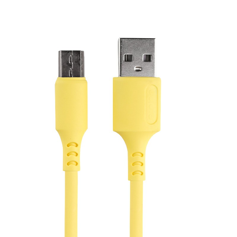 1m Silicone Material Ultra Soft Micro USB Android Charging Cable