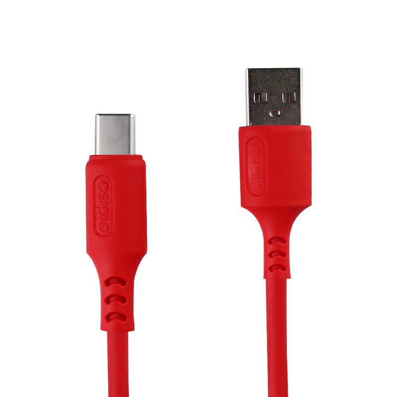 1m Silicone Material Ultra Soft Type C USB 3.1 Charging Cable 