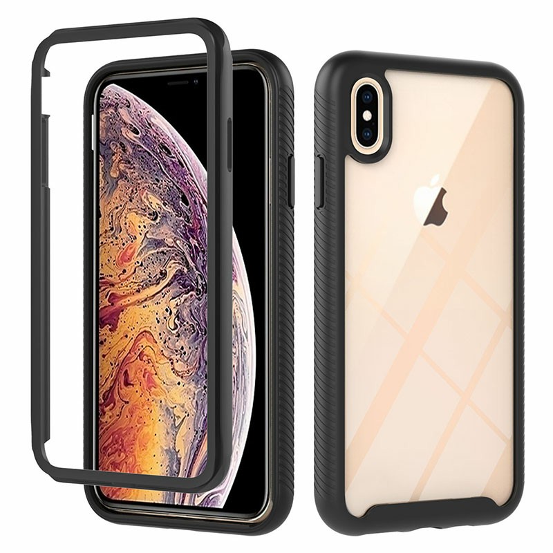 360 degree Full Body Slim Armor Case with Front Frame for iPhone XS Max