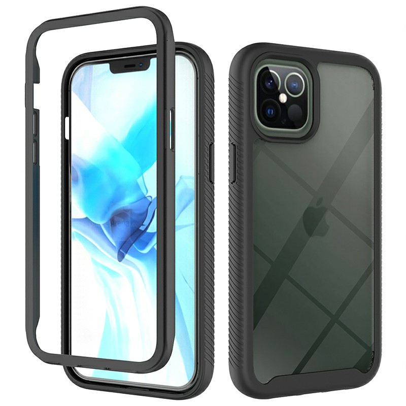 360 degree Full Body Slim Armor Case with Front Frame for iPhone 12 Pro Max