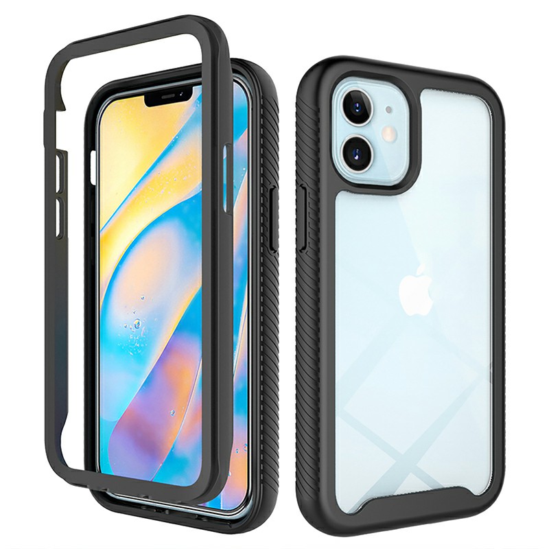 360 degree Full Body Slim Armor Case with Front Frame for iPhone 12