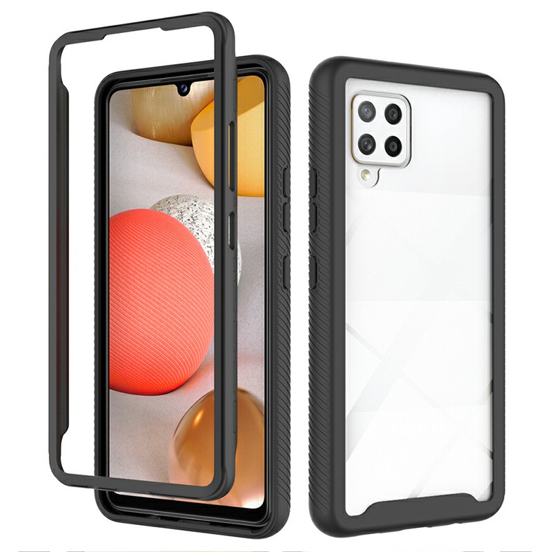 360 degree Full Body Slim Armor Case with Front Frame for Samsung Galaxy A42 5G